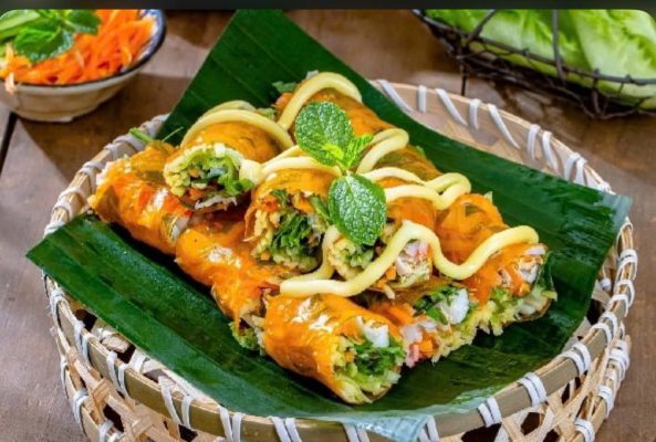 bánh tráng cuộn