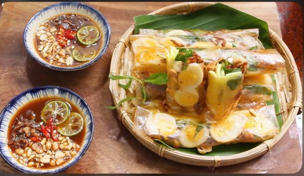 bánh tráng cuộn